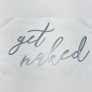 Silver Script Wall Decor